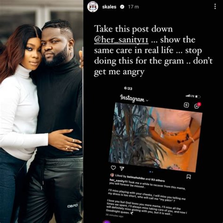 
Skales’ wife speaks on mother-in-law’s death amidst separation rumors 