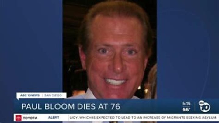 Who was Paul Bloom? Tributes pour in as veteran San Diego news anchor dies aged 76